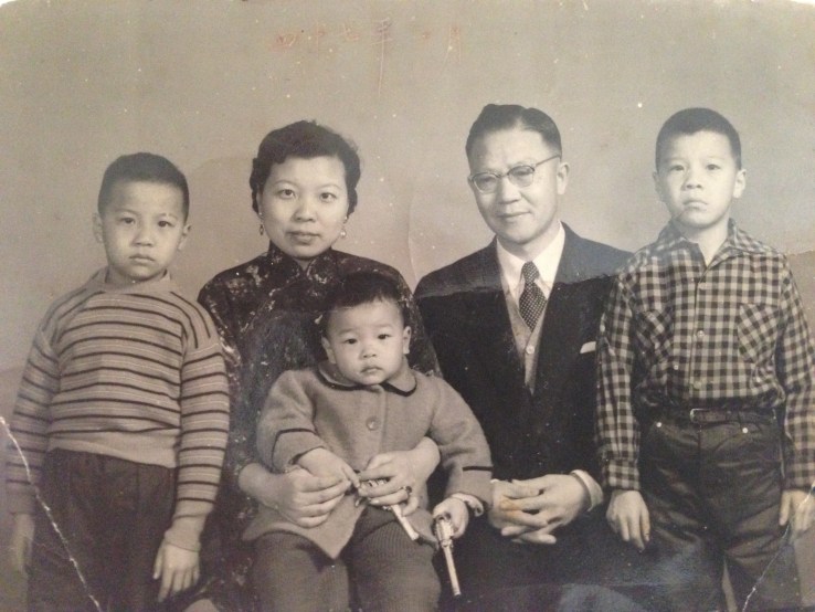 KT Ho, far right, the eldest, loudest of three. 