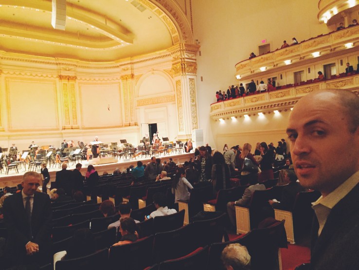 Thom at Carnegie Hall