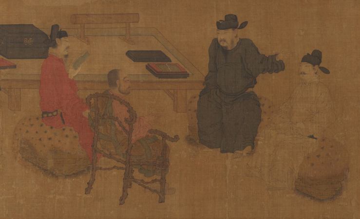 Scholars of Liuli Hall Chinese Painting Song Dynasty